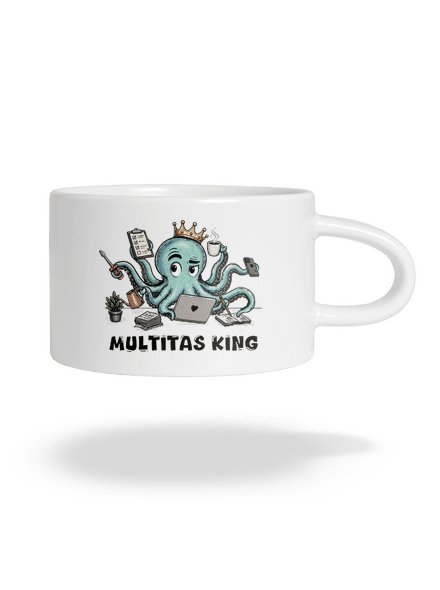 Multitas king hrnček makronka White
