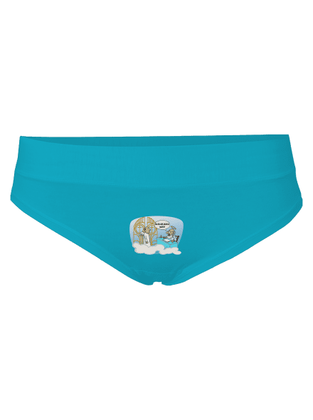 Nebeská aplikácia dámske nohavičky Turquoise