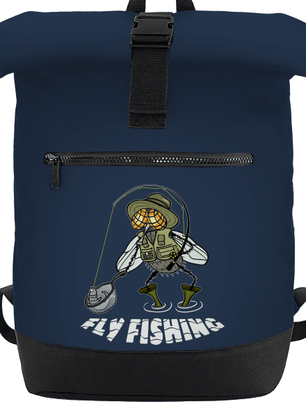 Fly fishing batoh French Navy