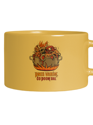 Čo Doom dal hrnček makronka Yellow Macaron