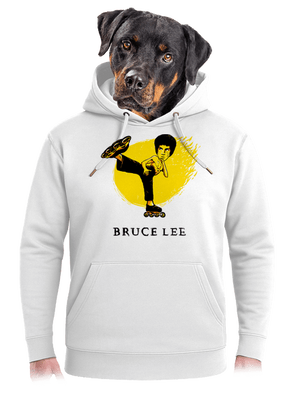 Bruce Lee unisex mikina premium Snowwhite