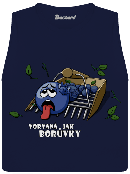 Čučoriedky dámske tielko voľné Navy