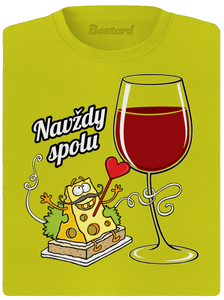 Navždy spolu dámske športové tričko Neon Yellow
