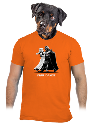 Star dance pánske tričko Orange