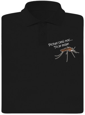 Komár s výdržou pánska polokošeľa Black
