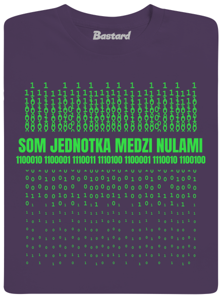 Jednotka medzi nulami pánske tričko Urban Purple