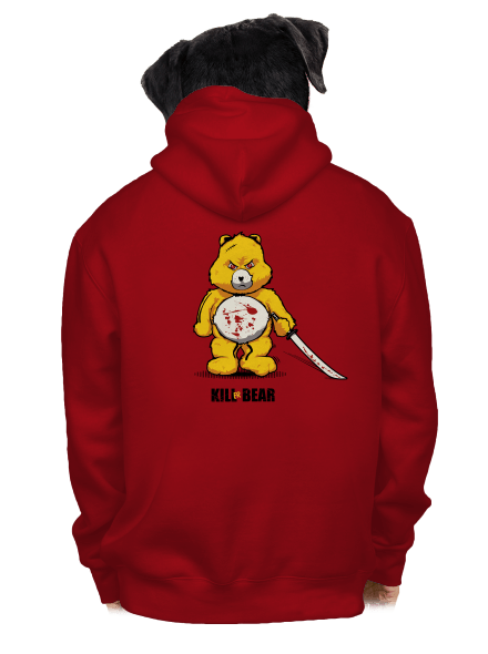 Killer bear pánska mikina na zips Red