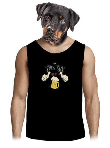 This guy needs a beer pánske tielko Black