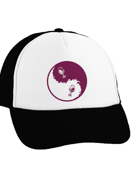 Jin Jang víno šiltovka truckerka Black cap