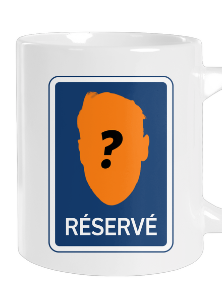 Značka réservé veľký hrnček White