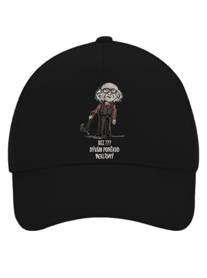 Neklidný - vlastný text šiltovka baseballka Black