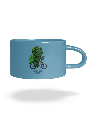 Pohoda, kľud hrnček makronka Blue Macaron