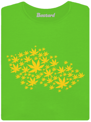 Ganja Country dámske tričko Apple Green