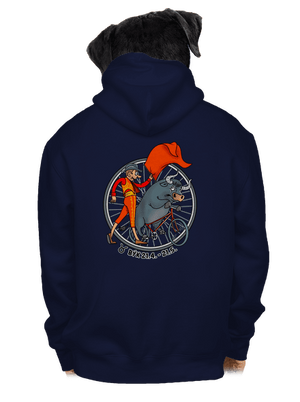 Cyklistický horoskop: Býk pánska mikina na zips Navy