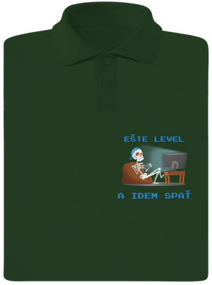 Ešte level pánska polokošeľa Bottle Green Mal