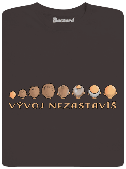 Vývoj nezastavíš pánske dlhý rukáv Bear Brown