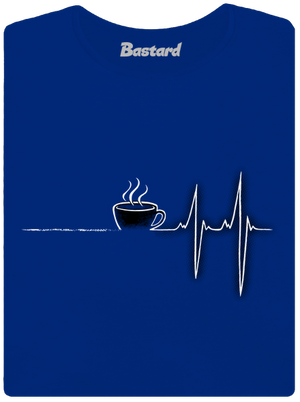 Coffee help dámske tričko s lemom Royal Blue Mal