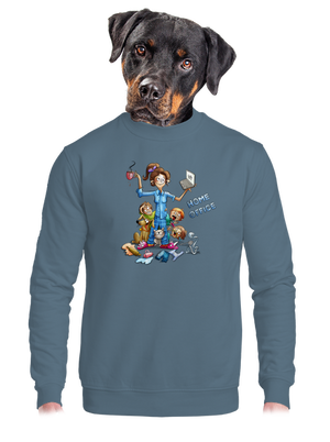 Mamičky home office unisex mikina bez kapucne Nordic Blue