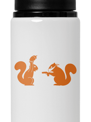 Veveričky flaša na vodu White