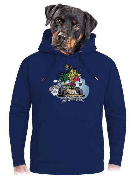 Závodník unisex mikina premium Navy
