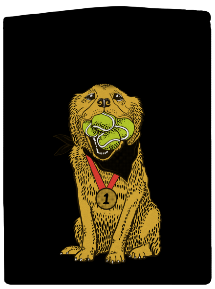 Zlatý retriever dámska mikina na zips Black