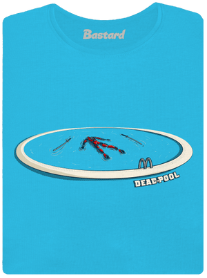 Dead in pool dámske tričko s lemom Blue Atol