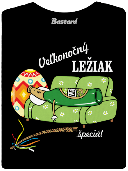Veľkonočný ležiak dámske tričko Black