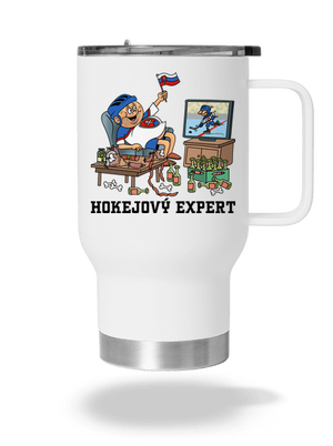 Hokejový expert termohrnček White