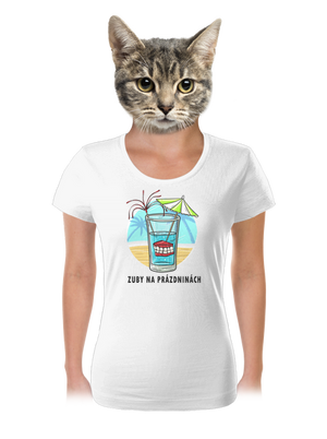 Zuby na prázdninách dámske tričko White