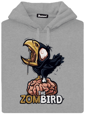 Zombird pánska mikina klokanka Light Melange