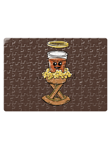 Panáčik v jasličkách puzzle White