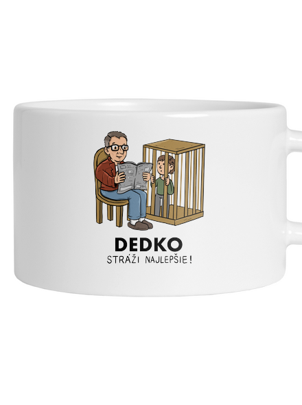 Dedko stráži najlepšie hrnček makronka White