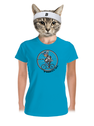 Cyklistický horoskop: Baran dámske športové tričko Blue Atol