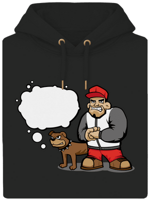 Nehryzem unisex mikina premium Dark Black