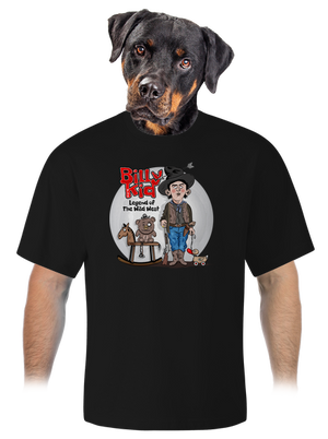 Billy The Kid unisex tričko oversized Black