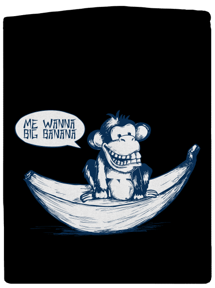 Big Banana dámska mikina na zips Black