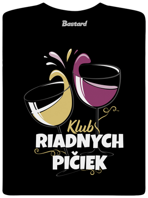 Klub riadnych pičiek pánske dlhý rukáv Black