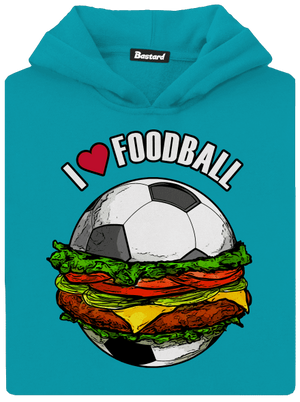 Foodball detská mikina klokanka Hawaiian Blue