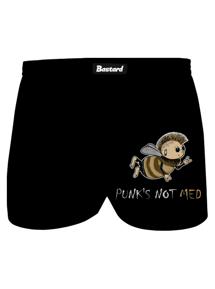 Punks Not Med pánske trenky Black