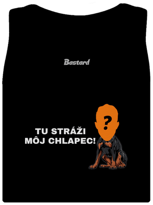 Tu strážim ja dámske tielko klasické Black