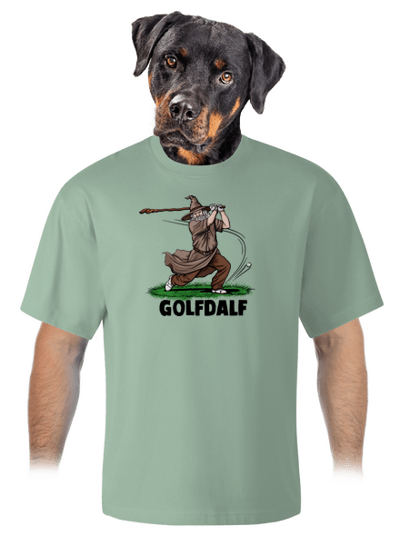 Golfdalf unisex tričko oversized Sage