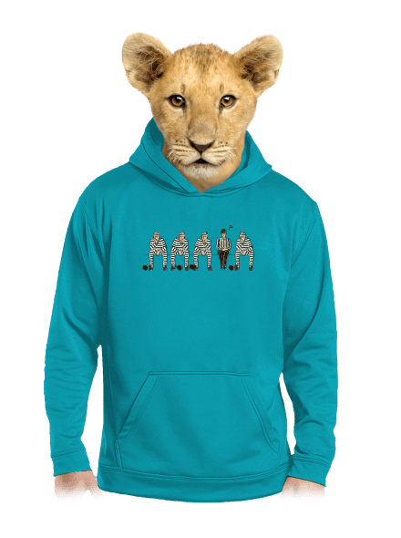 Nevinný detská mikina klokanka Hawaiian Blue