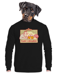 unisex mikina bez kapucne
