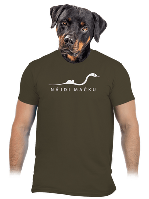 Nájdi mačku pánske tričko Urban Khaki