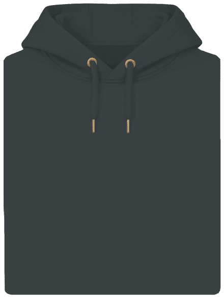 Bez potlače unisex mikina premium Charcoal