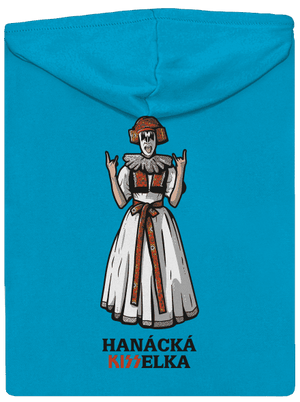 Hanácká Kisselka dámska mikina na zips Blue Atol