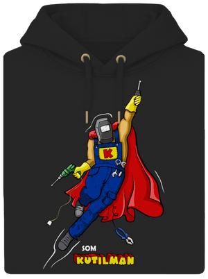 Kutilman unisex mikina premium Dark Black