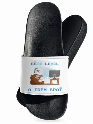 Ešte level šľapky White