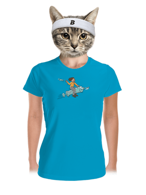 Oslobodenie dámske športové tričko Blue Atol