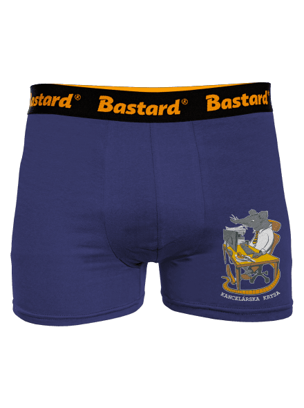 Kancelárska krysa boxerky Blue Navy